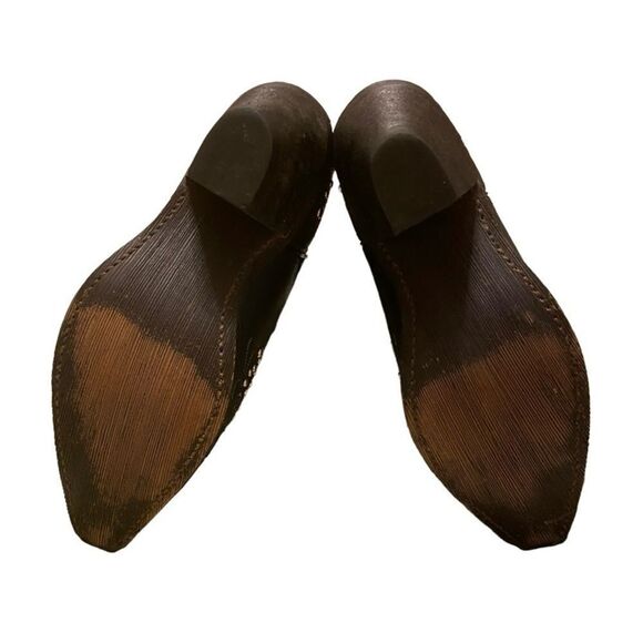 Womens Rocking Country Collection Black Studded Embellished Leather Boots 8M - Picture 7 of 9